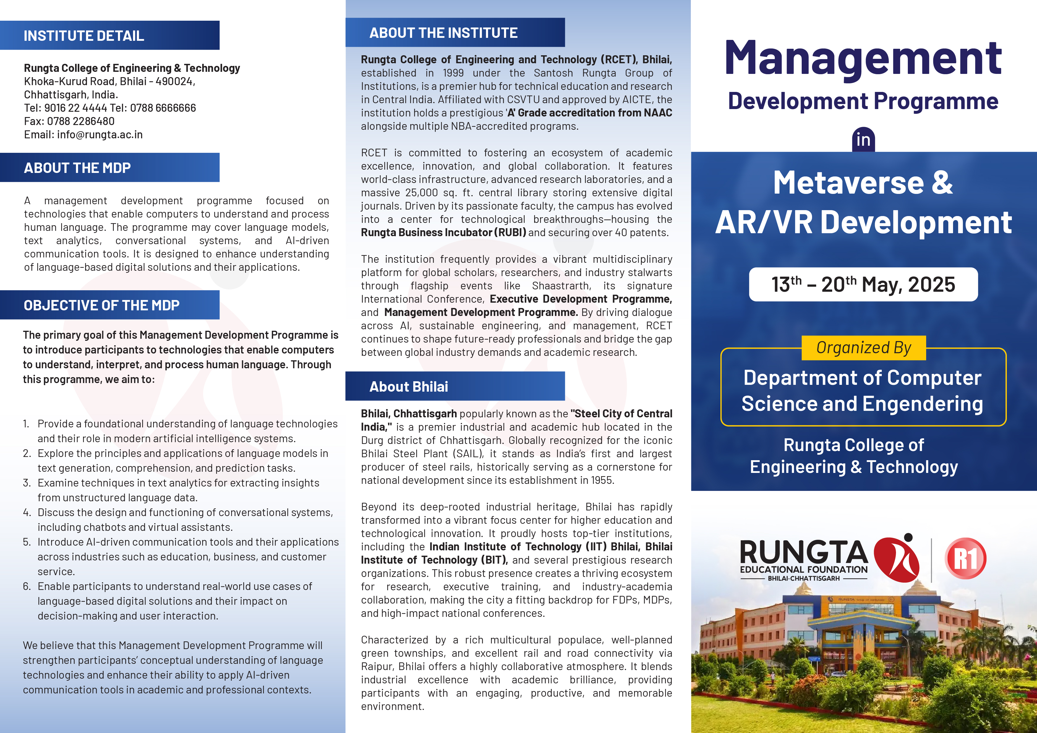 Management Development Program in Metaverse & AR/VR Development